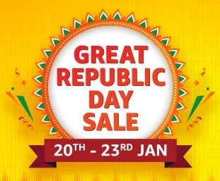Amazon Great Republic Day Sale Up to 80% Off Plus 10% Extra discount with SBI Card