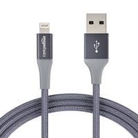 AmazonBasics Double Nylon Apple USB Charge Cable, 6 Feet at Rs 799 only