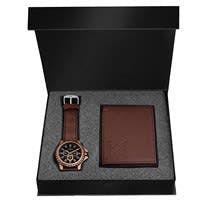 LORENZ Brown Watch and Wallet Combo for Men at Rs 389 only