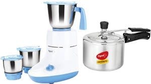 Pigeon Combo Mixer Grinder With Pressure Cooker at Rs 1999 only
