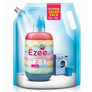 Ezee 2in1 Liquid detergent +Fabric conditioner 2kg Pouch at Rs 345 only