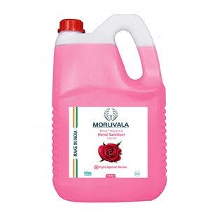 MORLIVALA Instant Hand Sanitizer with ROSE Fragrance 5 Ltr at Rs 549 only