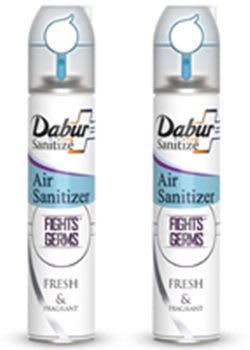 DABUR Air Sanitizer ,Protects from Air Borne Germs - 240 ml (Pack of 2) at Rs 198 only