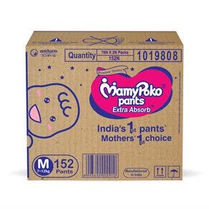 MamyPoko Pants Extra Absorb Diaper Box 152 Count at Rs 1339 only