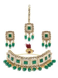 Zaveri Pearls Traditional Pearls Choker Jewellery Set For Women at Rs 459 only