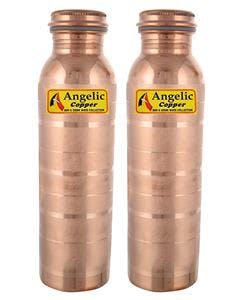 Angelic Copper Designer Bottles Set, 1 Litre, Set of 2 at Rs 671 only
