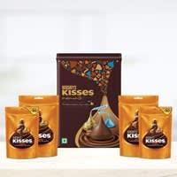 Hershey's Kisses Chocolate Gift Tin Pack Whole Almond at Rs 390 only