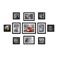 Amazon Brand Solimo Collage Set of 11 Black Photo Frames at Rs 559 only