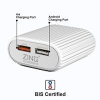 Zinq Dual Port Mobile Charger for Android and iOS Devices at Rs 199 only