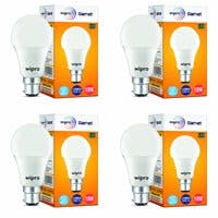Wipro 10 Watt B22 LED Cool Day White Bulb Pack of 4 at Rs 409 only