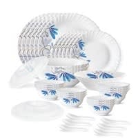 Larah by Borosil Twilight Silk Series Dinner Set 35 Pieces at Rs 1064 only