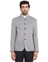 Park Avenue Grey Cotton Blend Silm Fit Blazer only at RS 1649