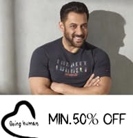 Being Human Salman Khan Brand Clothing Minimum 50% Discount